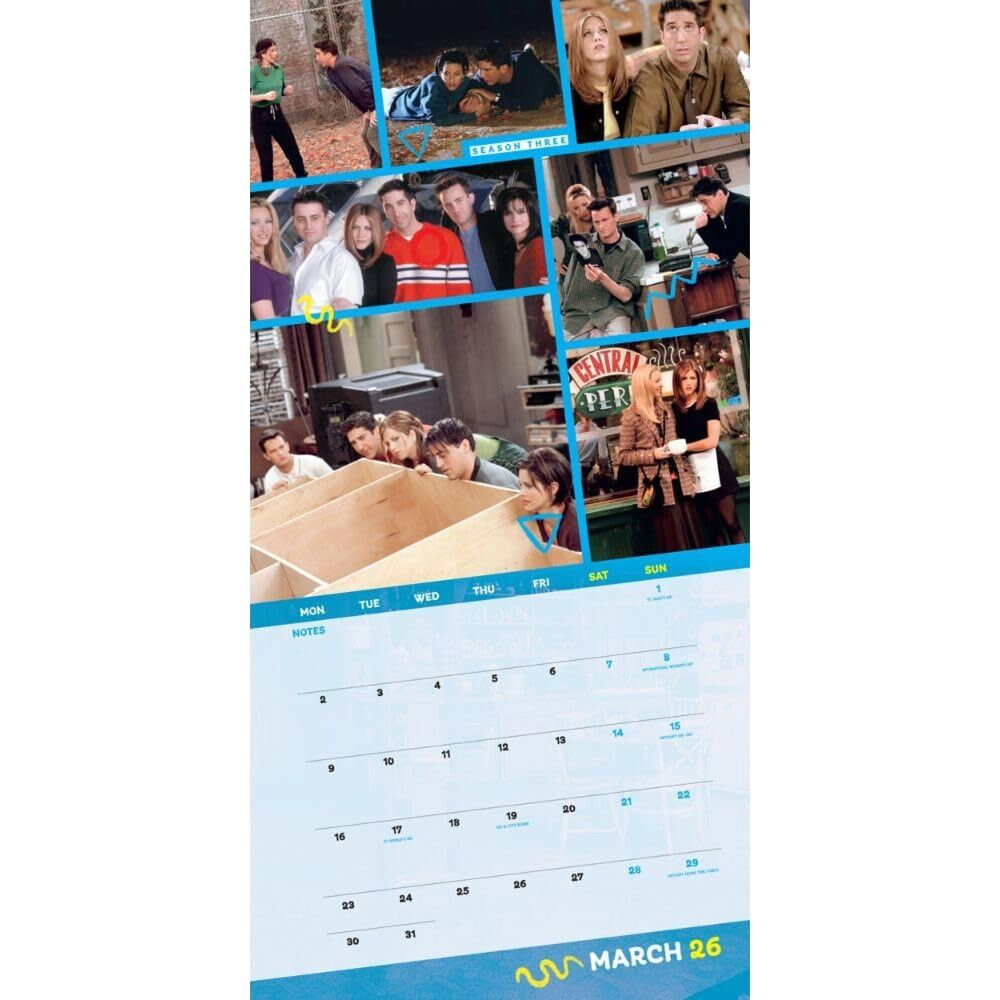 Friends 30x30cm TV Series 2026 Square Wall Calendar Room Decor — image 2