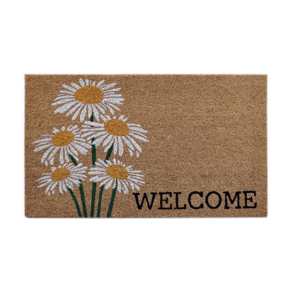 Solemate Daisey Wel Coir Back Indoor/Outdoor Floor & Door Mat 45x75cm (2 Pack) — image 2