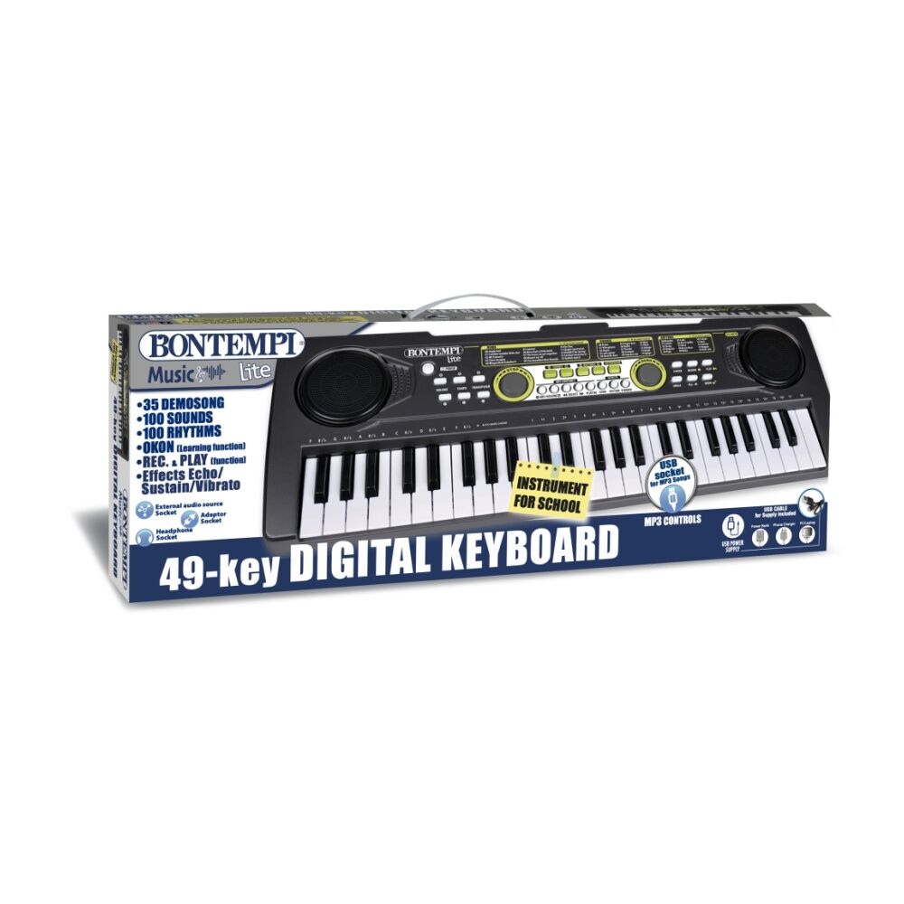 Bontempi Digital Keyboard 49 Midi-Size Keys School Music Instrument Bontempi — image 3