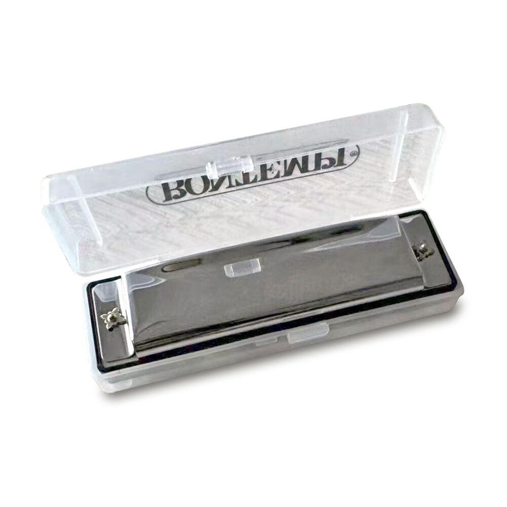 Bontempi Metal Harmonica 10 Note With Plastic Case Compact Music Instrument Bontempi