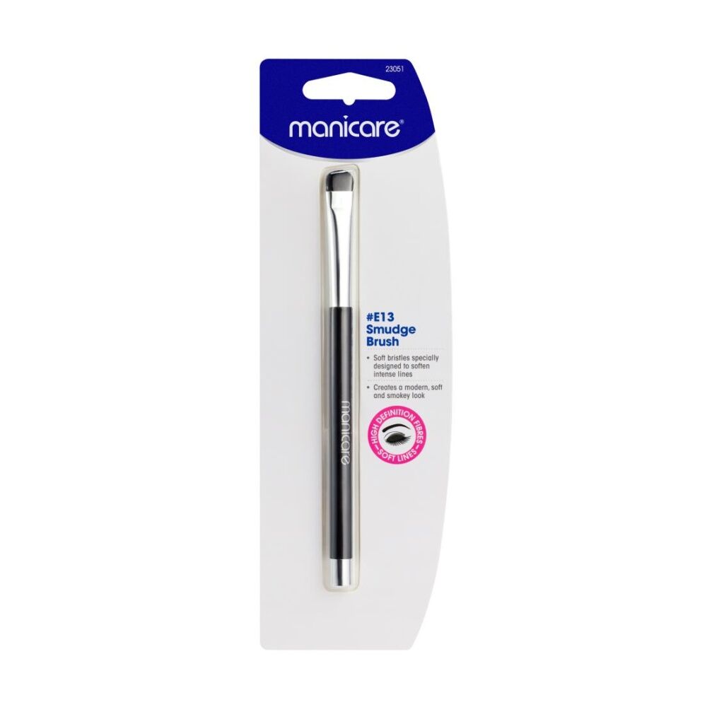 Manicare E13 Smudge Brush Make Up Tool For Soft Bristles & Lines