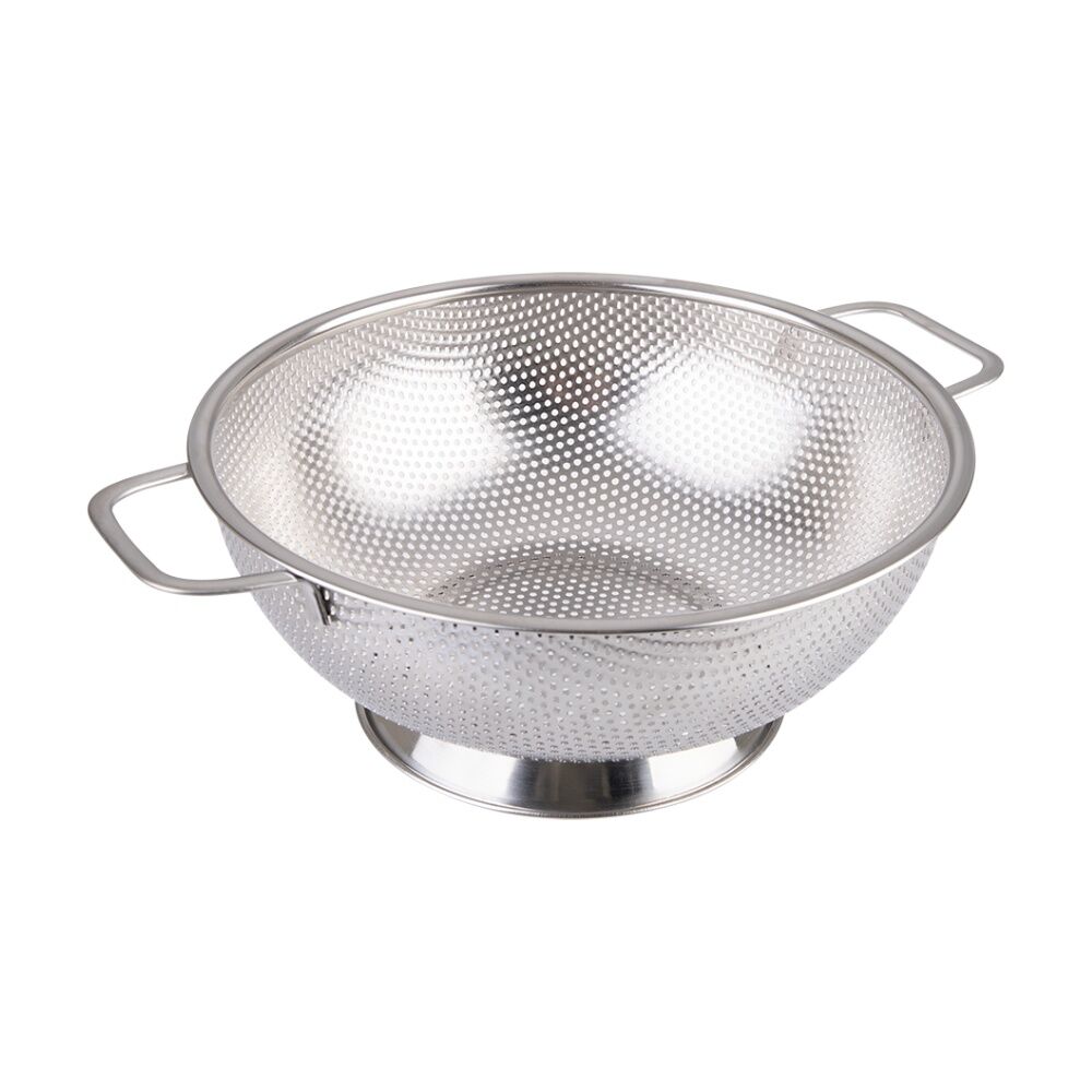 Appetito Stainless Steel Kitchen Colander w/ Handles 25.5cm Diameter (2 Pack) — image 2