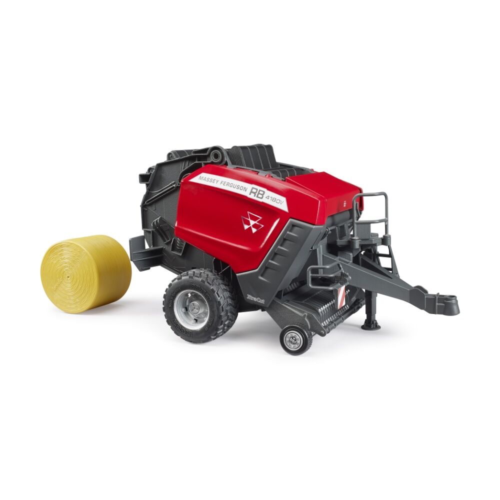 Bruder Massey Ferguson Round Baler RB 4180V With Bale Kids Toy — image 2