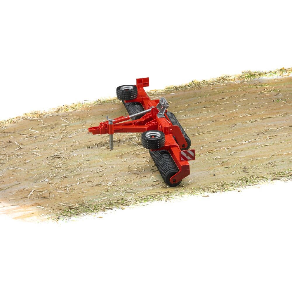 Bruder Cambridge Roller - Unfoldable Rollers With 450mm Operating Width - Stabiliser For Safe Parking - Scale 1:16 Red Black — image 4