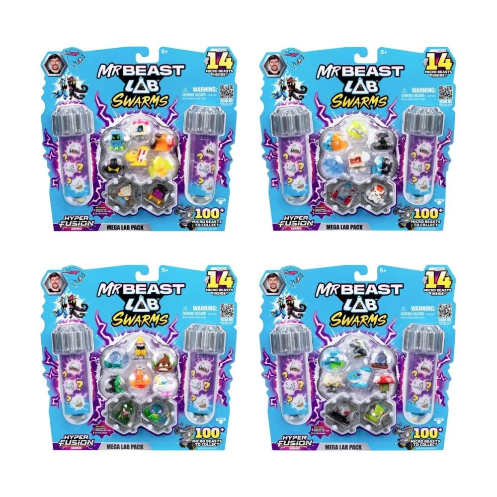 Mrbeast Lab Swarms S3 Mega Micro Beasts Collectible Assorted (14 Pieces) — image 2