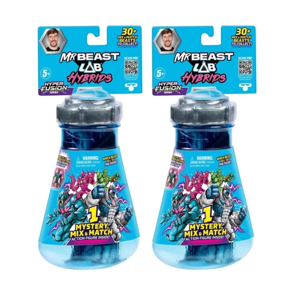 Mrbeast Lab Hybrids Ultimate Beast Action Figure Assorted (2 Pack)