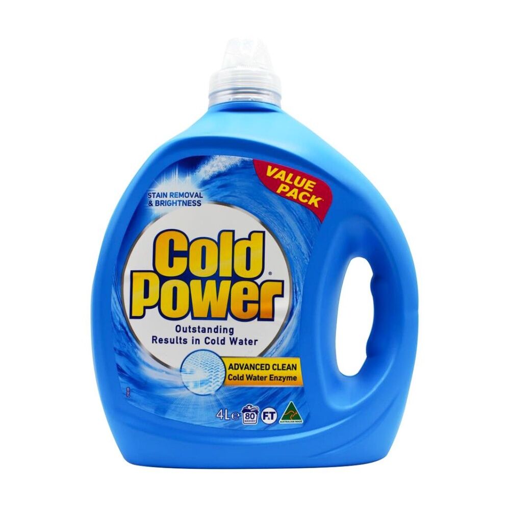 Cold Power 4L Liquid Advanced Clean Front & Top Loader Laundry Washing Detergent
