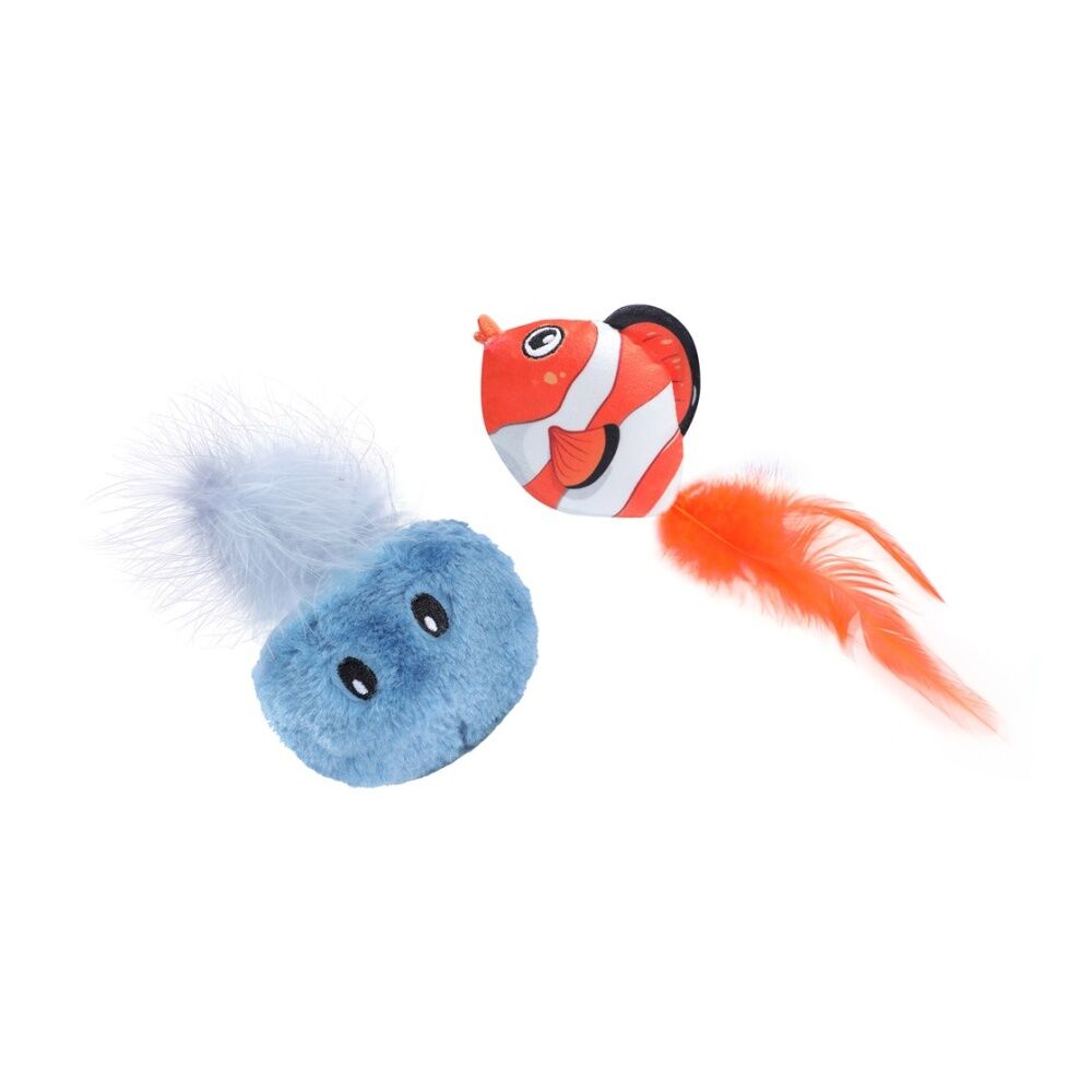 Paws and Claws Cara Pet Cat Sea Life Plush Toy Assorted 10x5x5cm (2 Pieces) — image 3