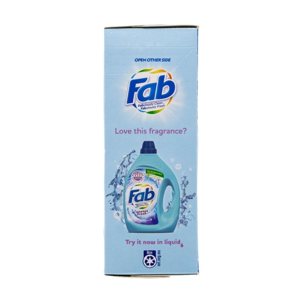 Fab Hygienically Clean Intense Fresh Cleaning Laundry Powder 1.8kg (3 Pack) — image 3