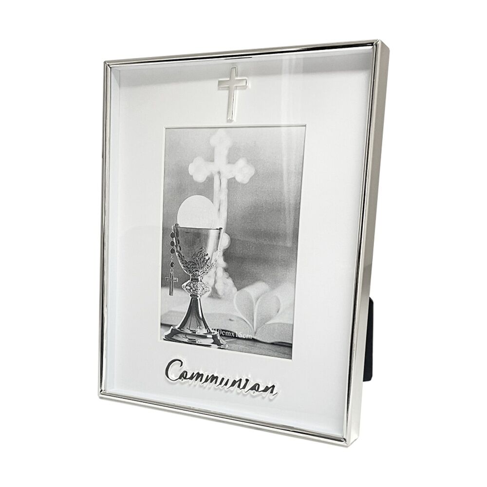 Gibson Gifts Boxed Communion Picture Photo Frame 4x6 White Silver (2 Pack) — image 2