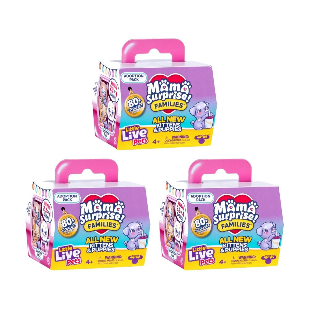 Little Live Pets Mama Suprise Families Series 2 Adoption Set 4y+ Assorted (3 Pack)
