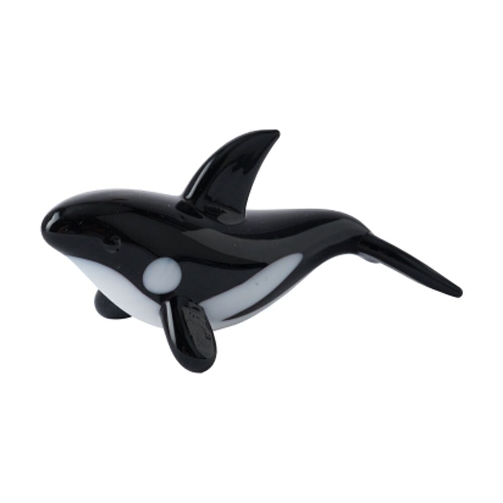 Gibson Gifts Artisan Glass Orca Home Decoration Sculptures/Figurines (2 Pack) — image 2