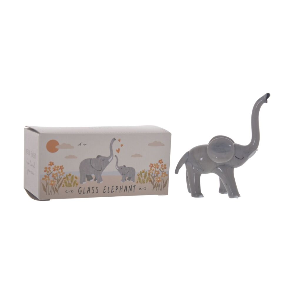Gibson Gifts Artisan Glass Elephant Home Decoration Sculptures/Figurines — image 2