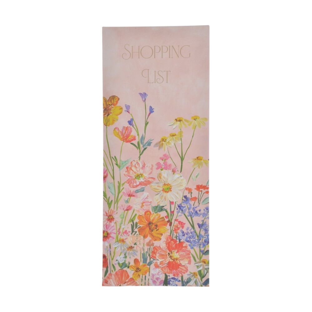 Gibson Gifts Saffron Shopping List Stationery Personal Organiser