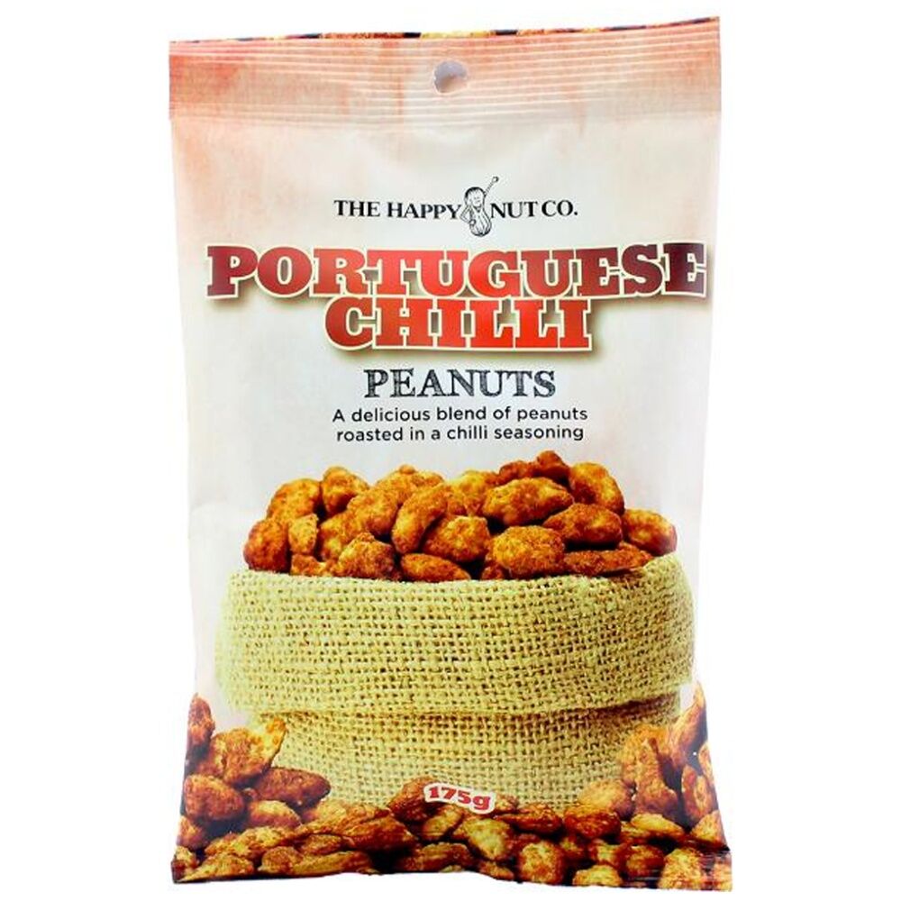 The Happy Nut Co. The Happy Nut Co Portuguese Chilli Seasoned Roasted Peanuts 175g