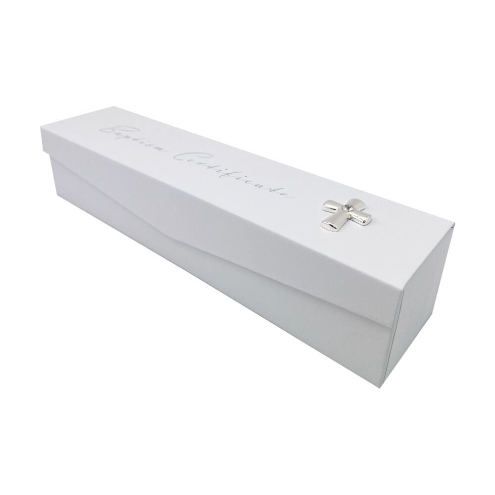 Gibson Gifts Baptism Certificate Elegant Box Memory Keepsake White (2 Pack) — image 2