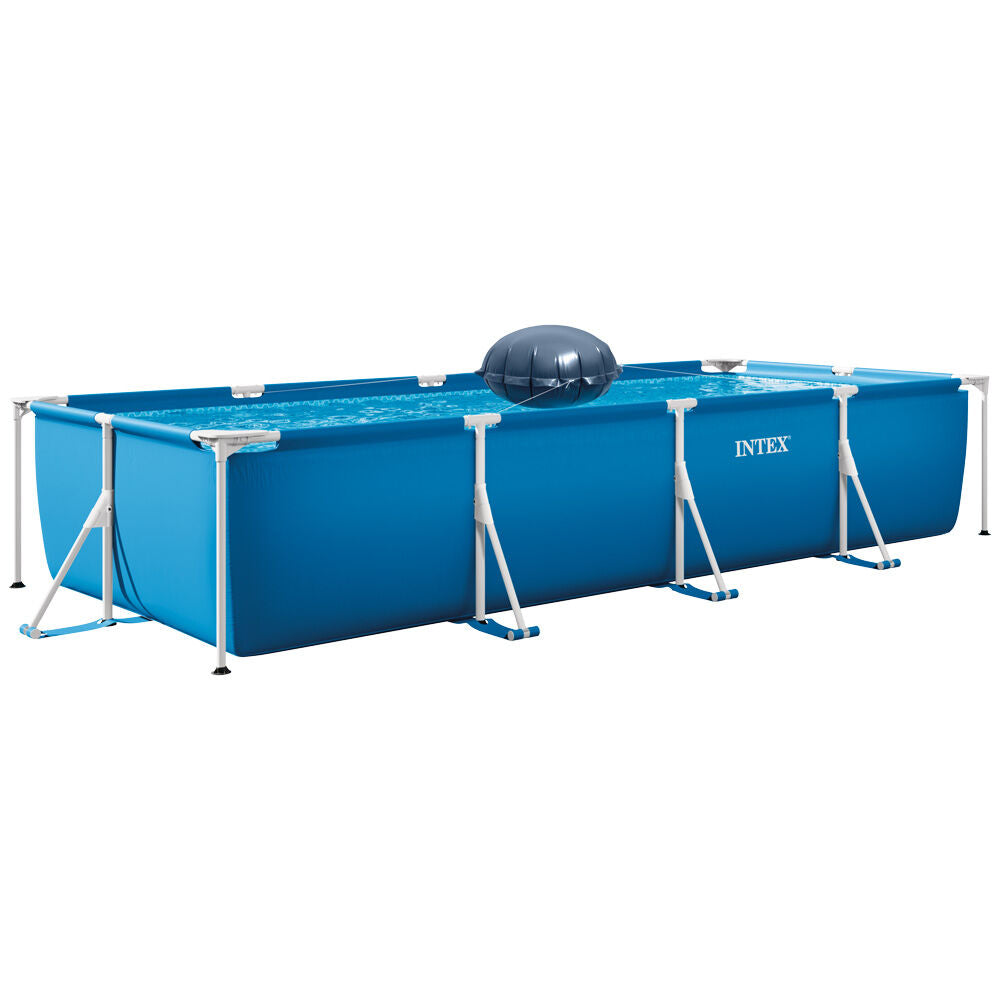Intex Winterizing Pool Pillow - Absorbs Pressure From Ice Expansion - Fits Round Pools Up To 7.32m - Includes 4 Securing Ropes - 91cm x 50cm Blue PVC — image 4