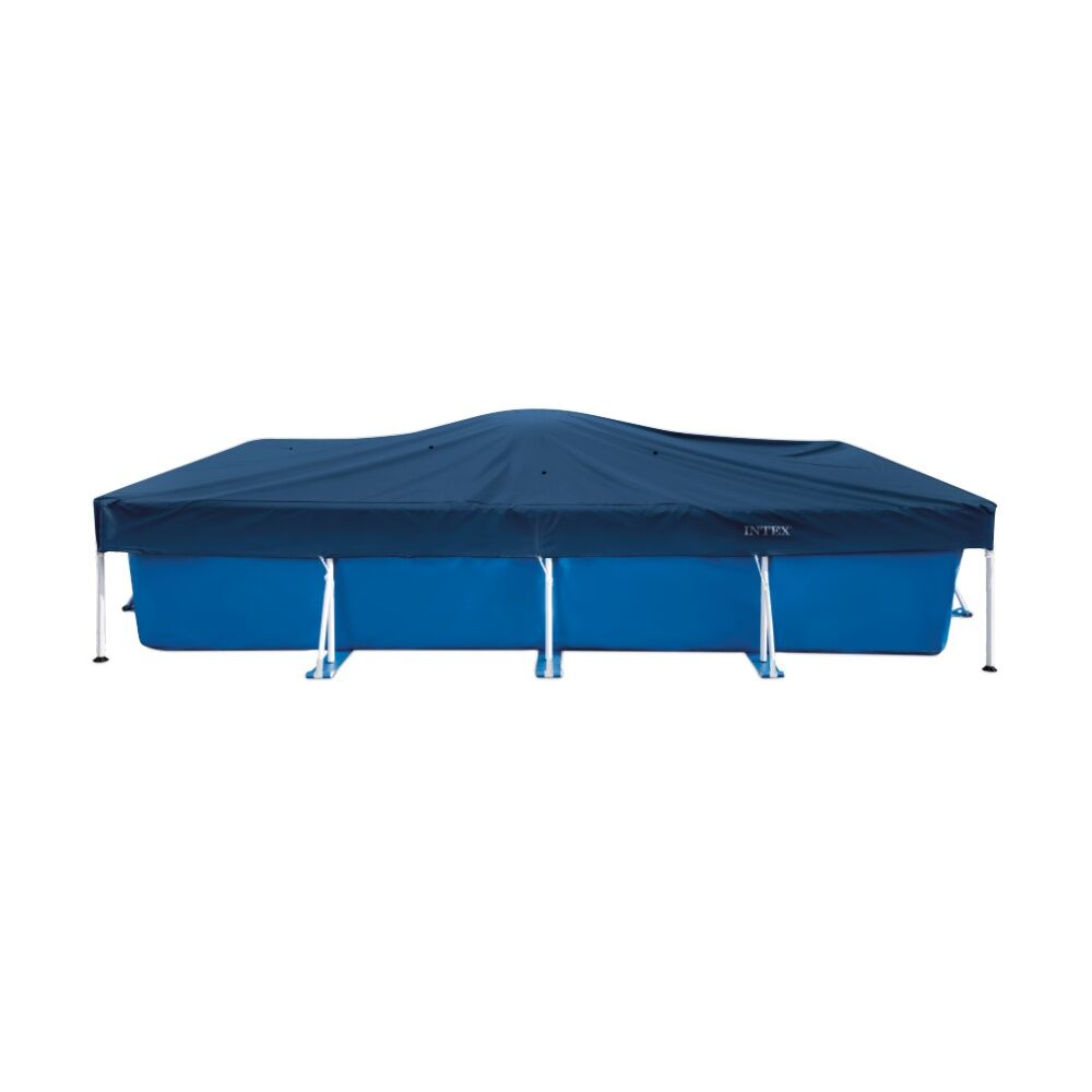 Intex Winterizing Pool Pillow - Absorbs Pressure From Ice Expansion - Fits Round Pools Up To 7.32m - Includes 4 Securing Ropes - 91cm x 50cm Blue PVC — image 3