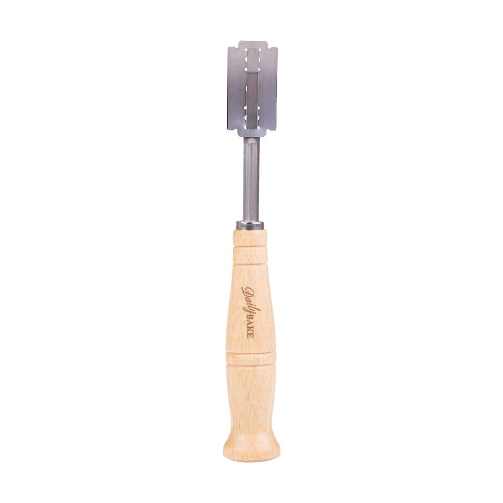 Daily Bake Bread Lame Curved Stainless Steel Blades w/ Beechwood Handle — image 4