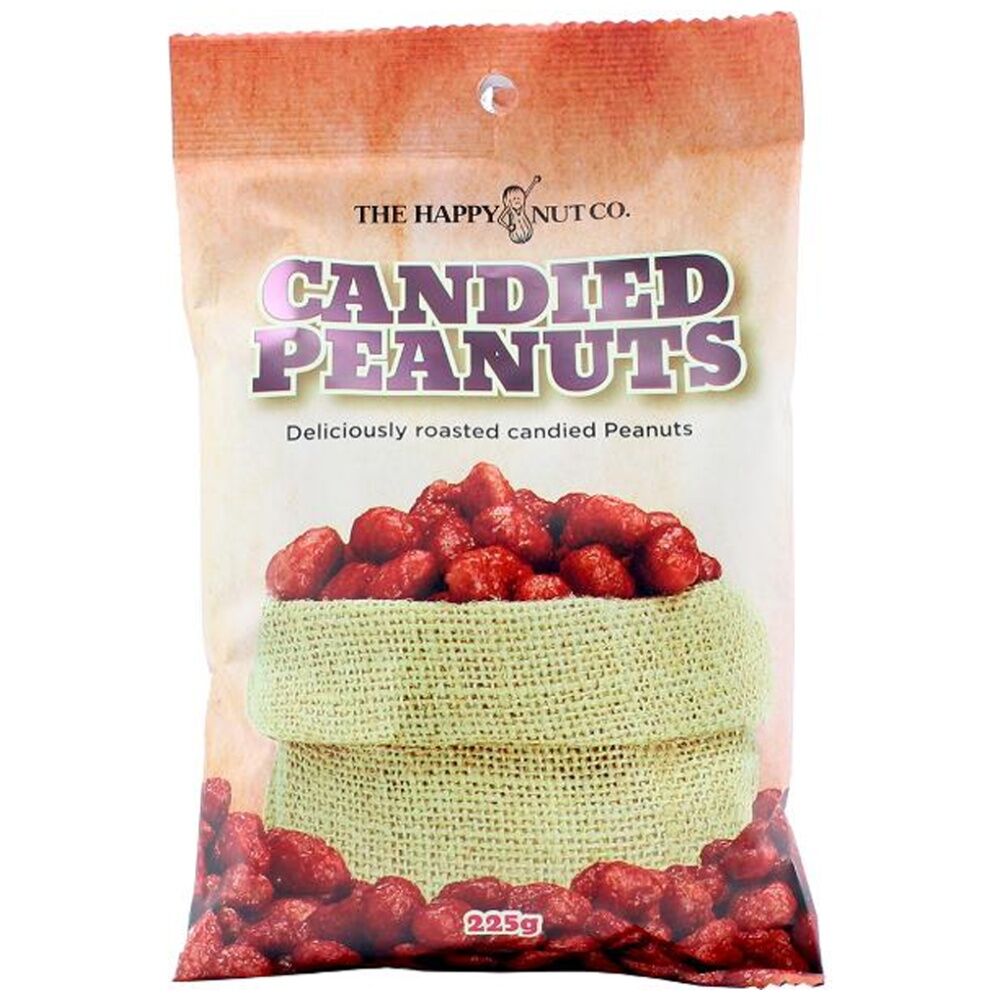 The Happy Nut Co. Candied Roasted Peanuts Ready To Eat Snack 225g (12 Pack) — image 2