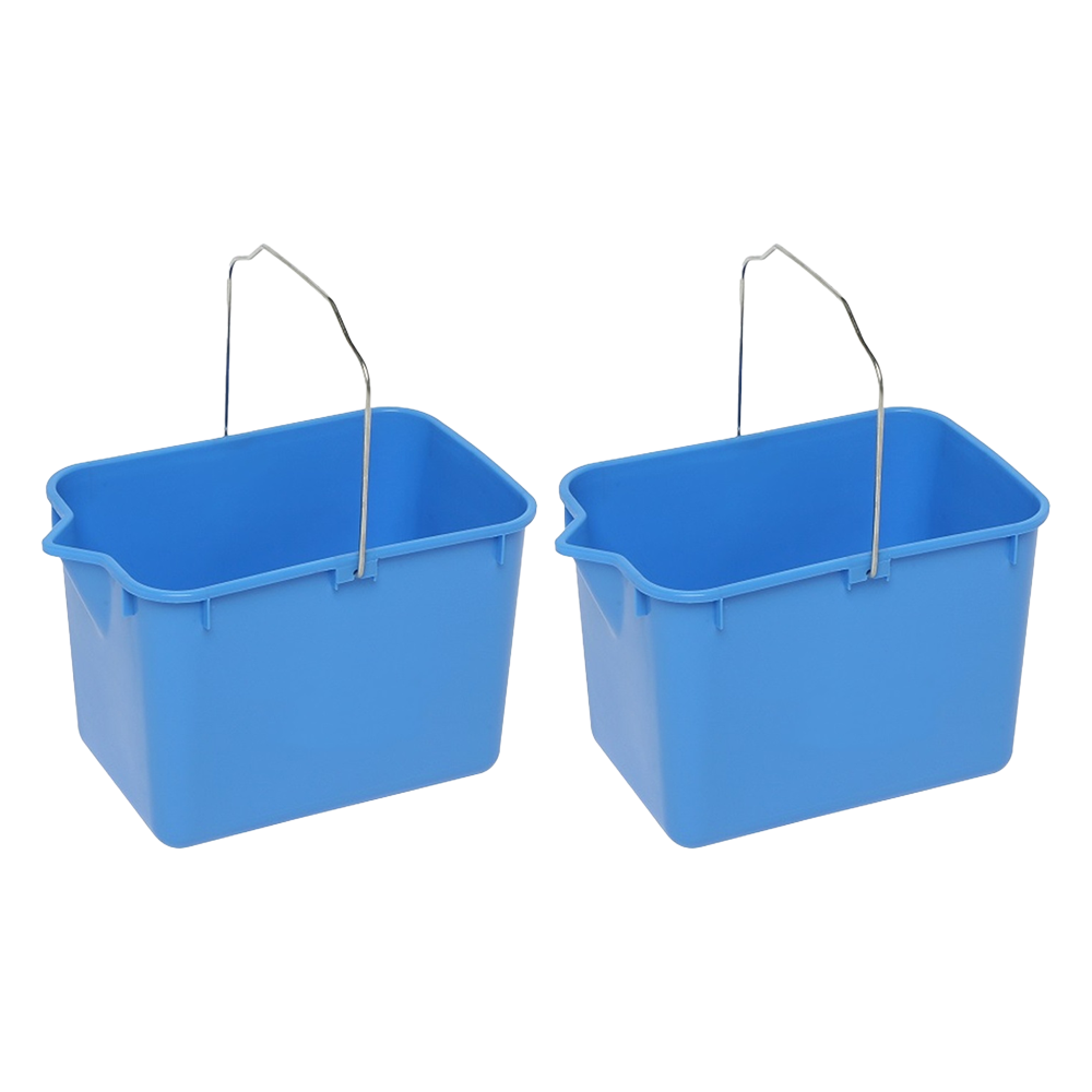 Edco General Purpose Squeeze Mop Bucket With Strong Handles Blue 9L (2 Pack)