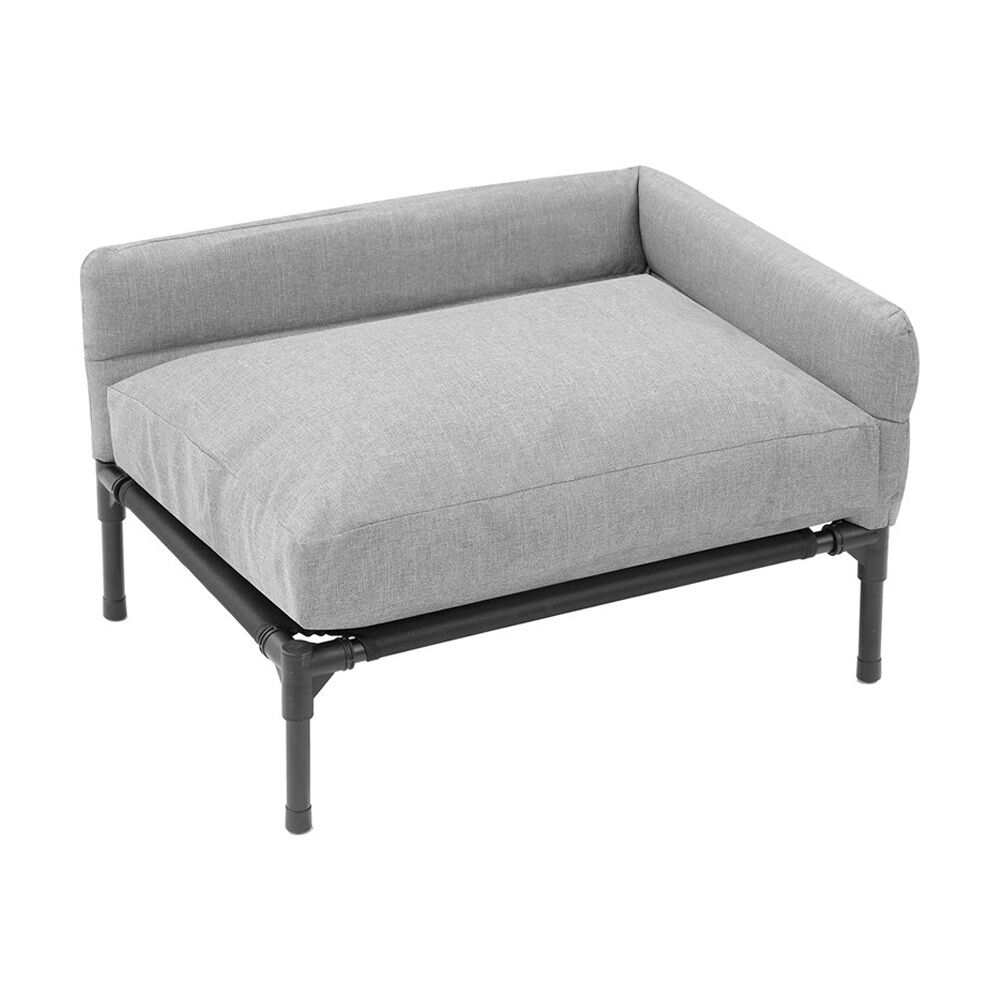 Paws and Claws Elevated Sofa Pet Dog Bed 64.5x49x38.5cm Linen Grey Medium (2 Pack) — image 2