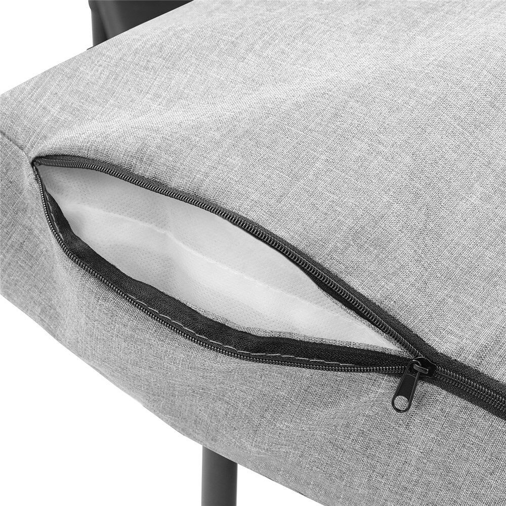 Paws and Claws Elevated Sofa Pet Dog Bed 93.5x63x48cm Linen Grey Large (2 Pack) — image 7
