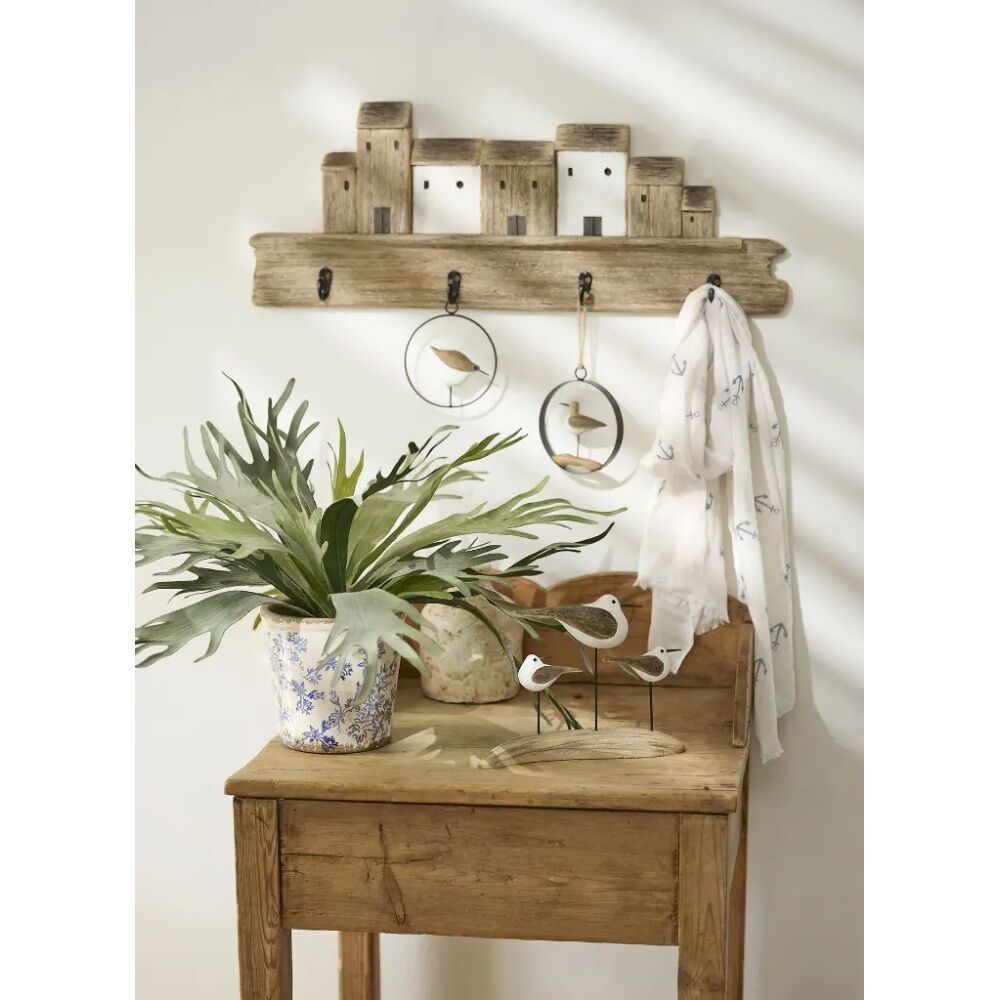 A.Fresco 12cm Timber Ring Wall-Mount Hanging Home Decor Whale/Bird Assorted — image 3