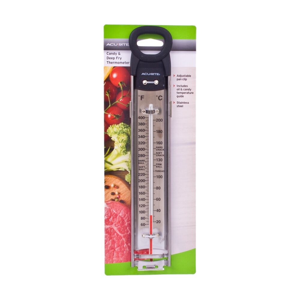 Acurite Stainless Steel Candy & Deep Fry Thermometer w/ Adjustable Clip Acurite