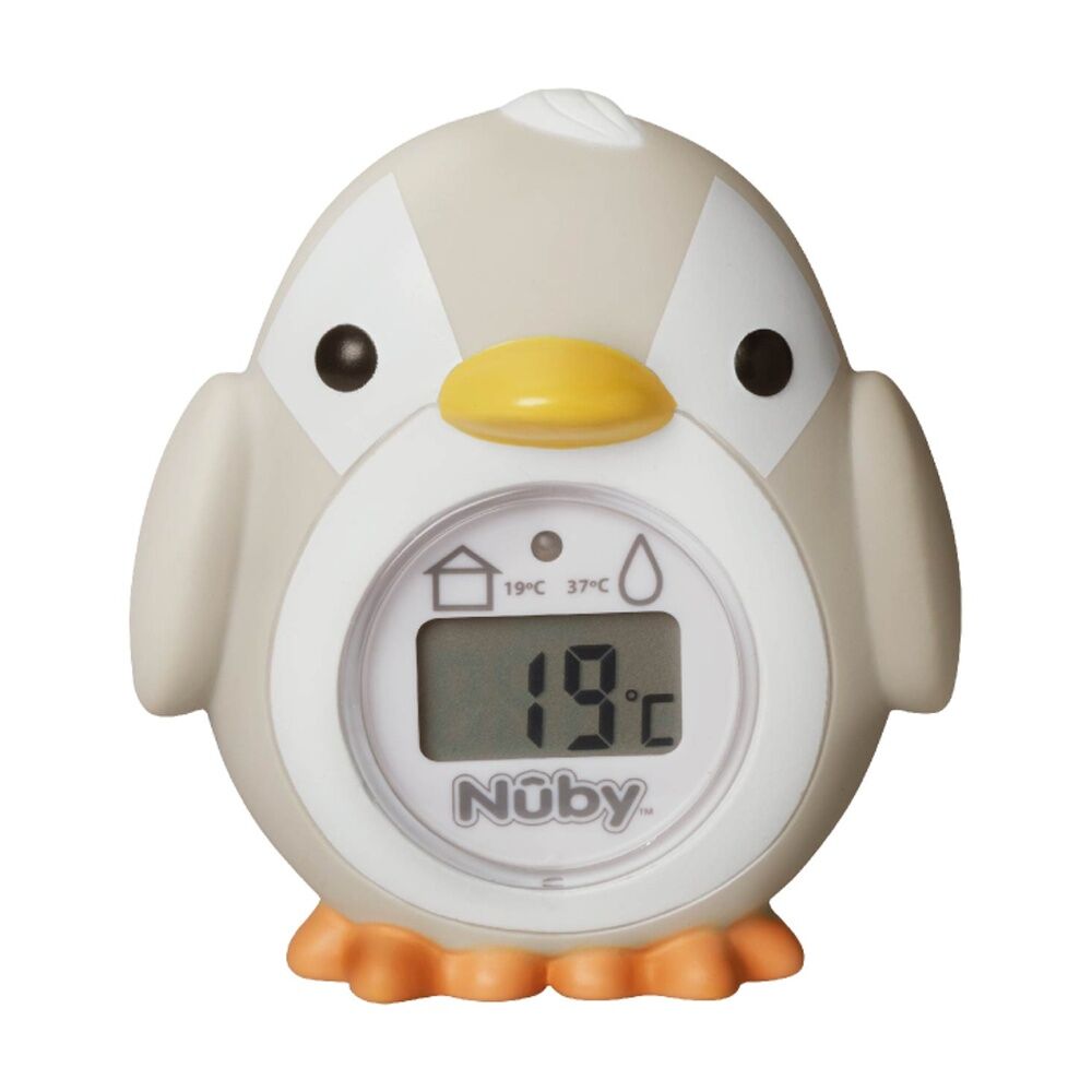 Nuby Penguin Bath Floating Thermometer Accurate Temp Display White 0m+ (2 Pack) — image 2