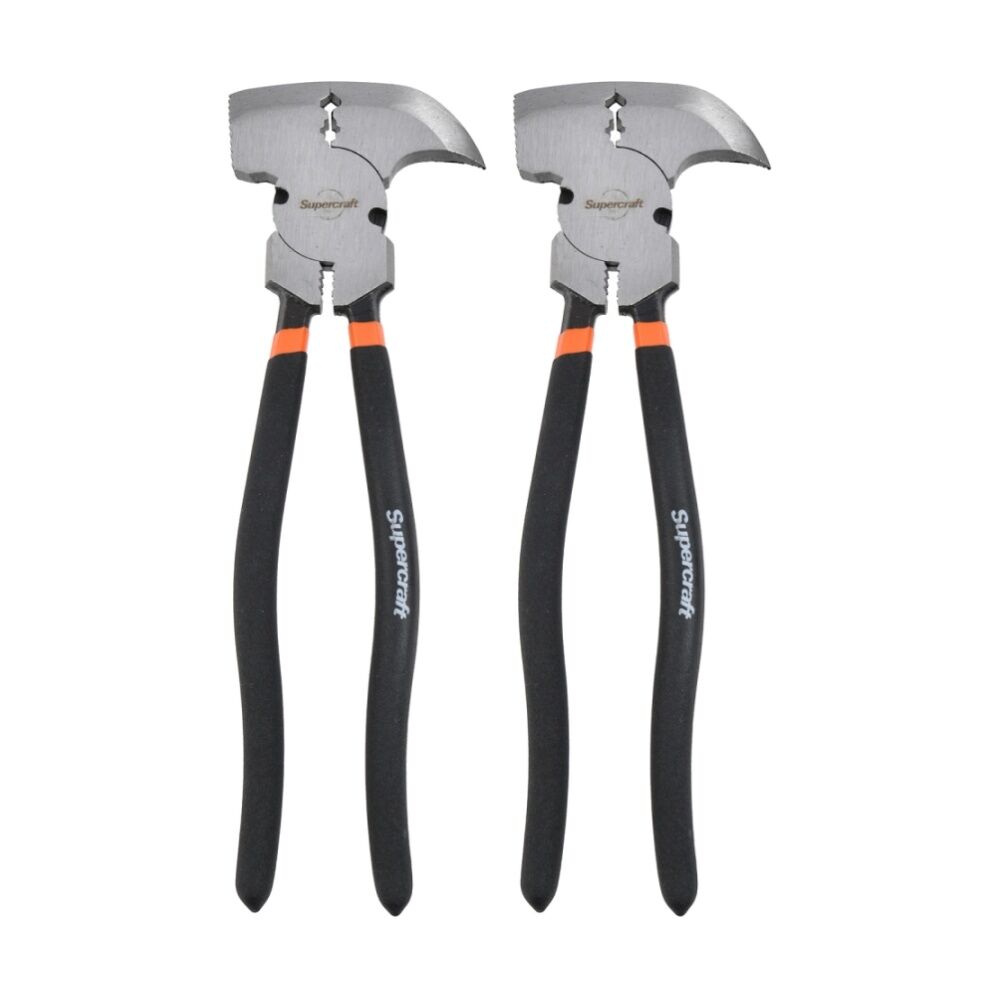 Supercraft Fencing Multipurpose Wire Cutter Plier w/ Staple Remover 250mm (2 Pack)