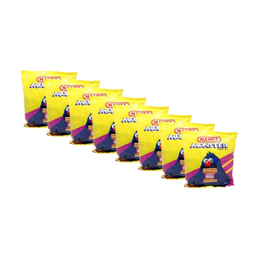 Mamee Monster Noodles Snack Pack Perisa BBQ Flavoured 25g (8 Pieces)