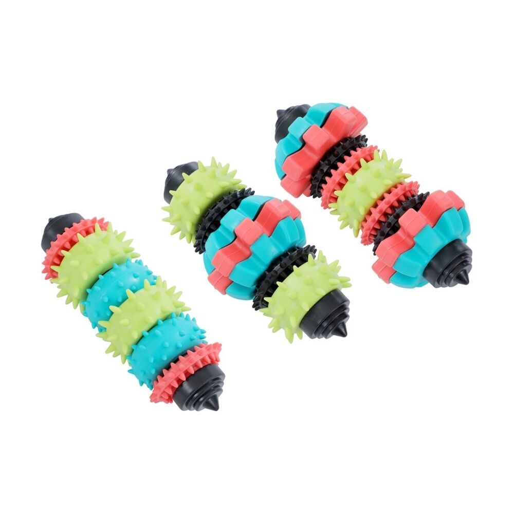 Paws and Claws Clean N Chew TPR Heavy Duty Rubber Dental Dog Toy 17cm Assorted (12 Pack) — image 3