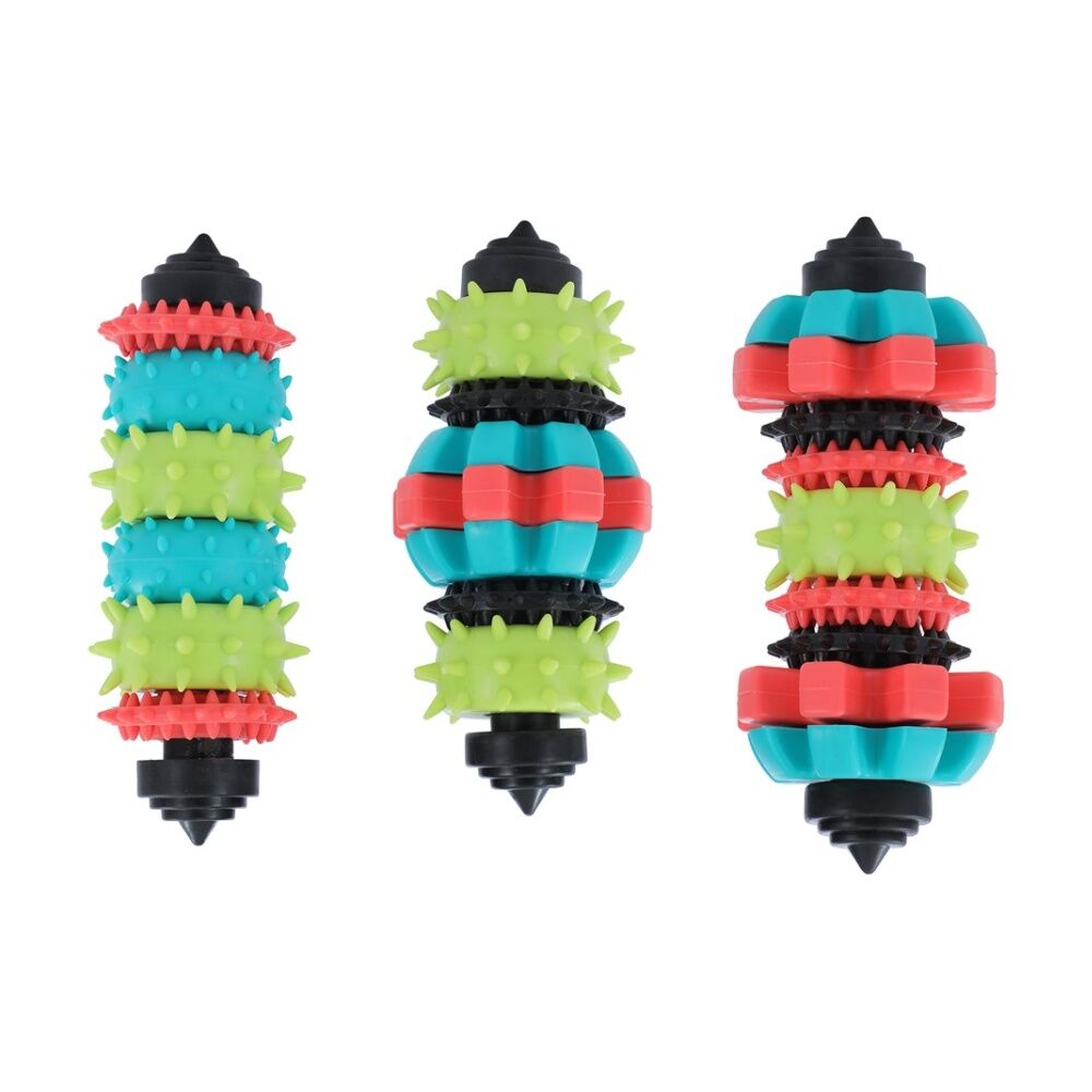 Paws and Claws Clean N Chew TPR Heavy Duty Rubber Dental Dog Toy 17cm Assorted (6 Pack) — image 10