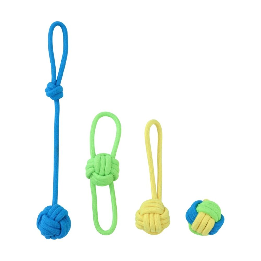 Paws and Claws 4pc Paws And Claws Mini Tug N Chew Rope Dog Pet Play Toy Set 23x5x1cm (6 Pack) — image 8