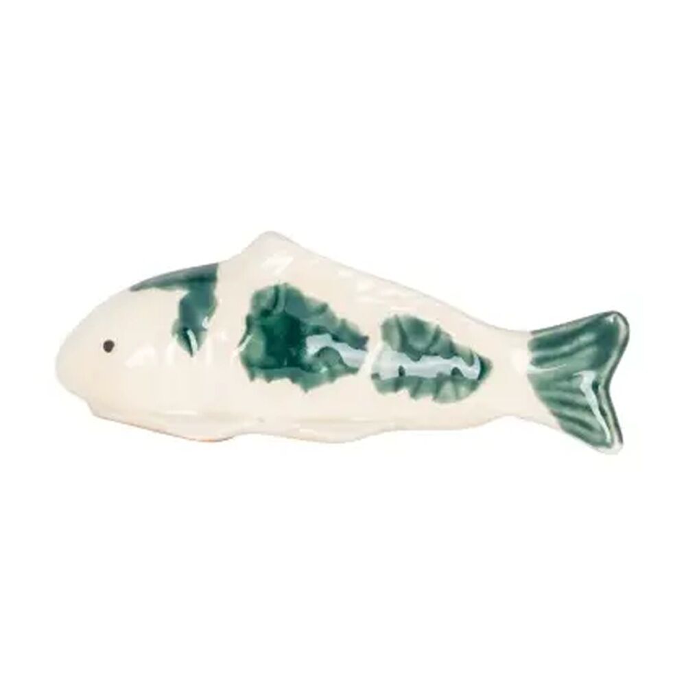 A.Fresco Floating Koi Fish Decorative Ceramic Pond Ornament Green 11.4cm (4 Pack) — image 4