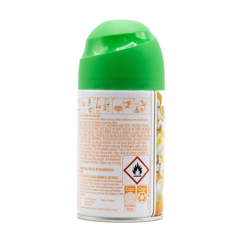Air Wick 174g Freshmatic Spray Refill Essential Oils Smooth Frangipani — image 2