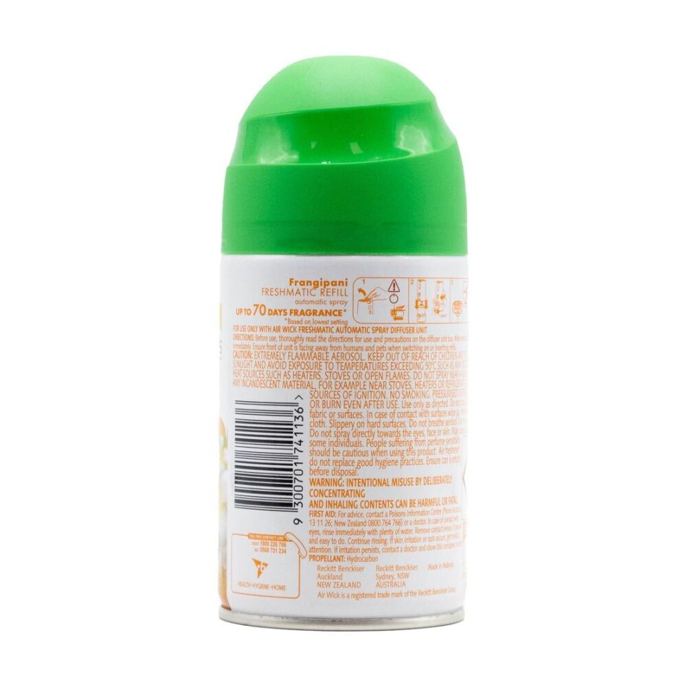 Air Wick Freshmatic Spray Refill Essential Oils Smooth Frangipani 174g (12 Pack) — image 4