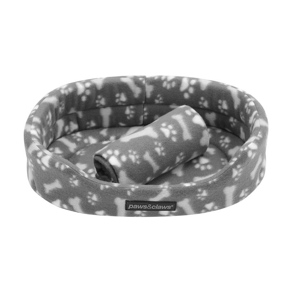 Paws and Claws Dog/Cat Pet Polar Fleece Bed & Blanket Set Mixed Size (10 Pieces) — image 6
