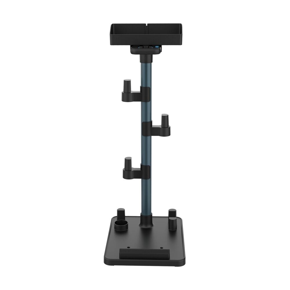 Cleanup Universal Stick Vacuum Stand - Freestanding Storage Solution - Sturdy Steel Frame - Compatible With Most Leading Stick Vacuums - Slim