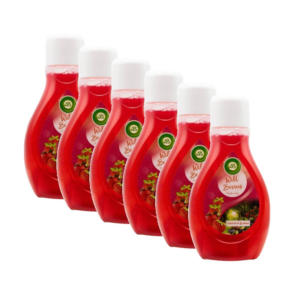 Air Wick Freshener Fresh N Up Home Fragrance Wild Berry 375ml (6 Pack)