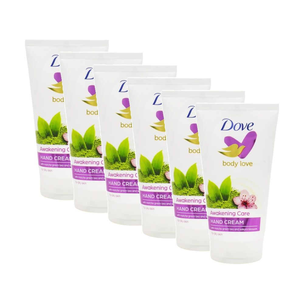 Dove Body Love Awakening Care Hand Cream Matcha Green Tea Sakura 75mL (6 Pack)