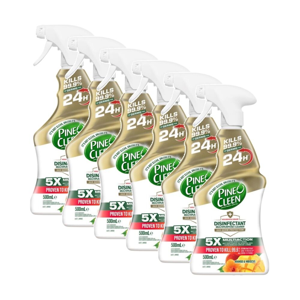 Pine O Cleen Multipurpose Cleaner Trigger Mango & Hibiscus 500mL (6 Pack)