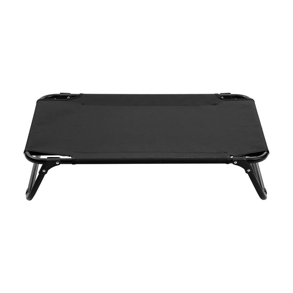 Paws and Claws Medium Foldable Elevated Dog Pet Bed Black 80x55x18cm — image 4