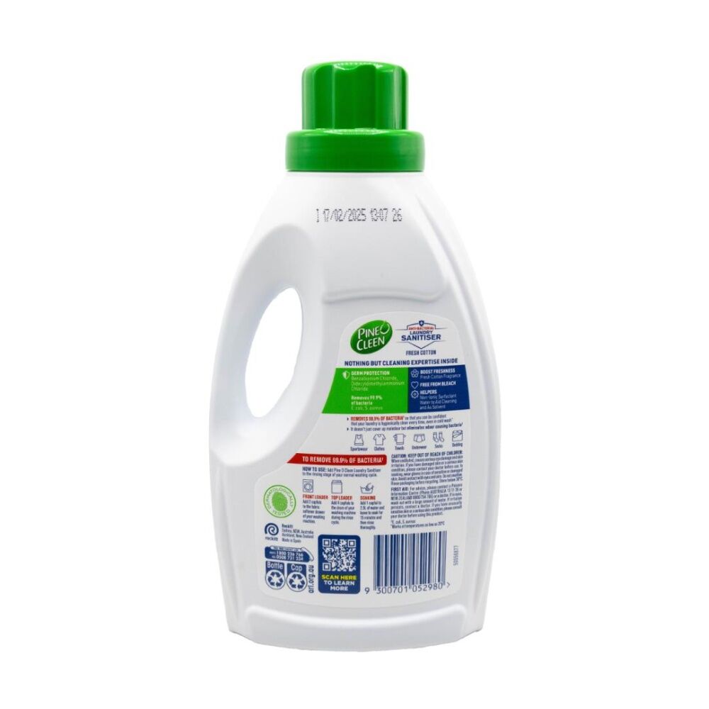 Pine O Cleen 1L Antibacterial Fresh Cotton Laundry Sanitiser — image 2