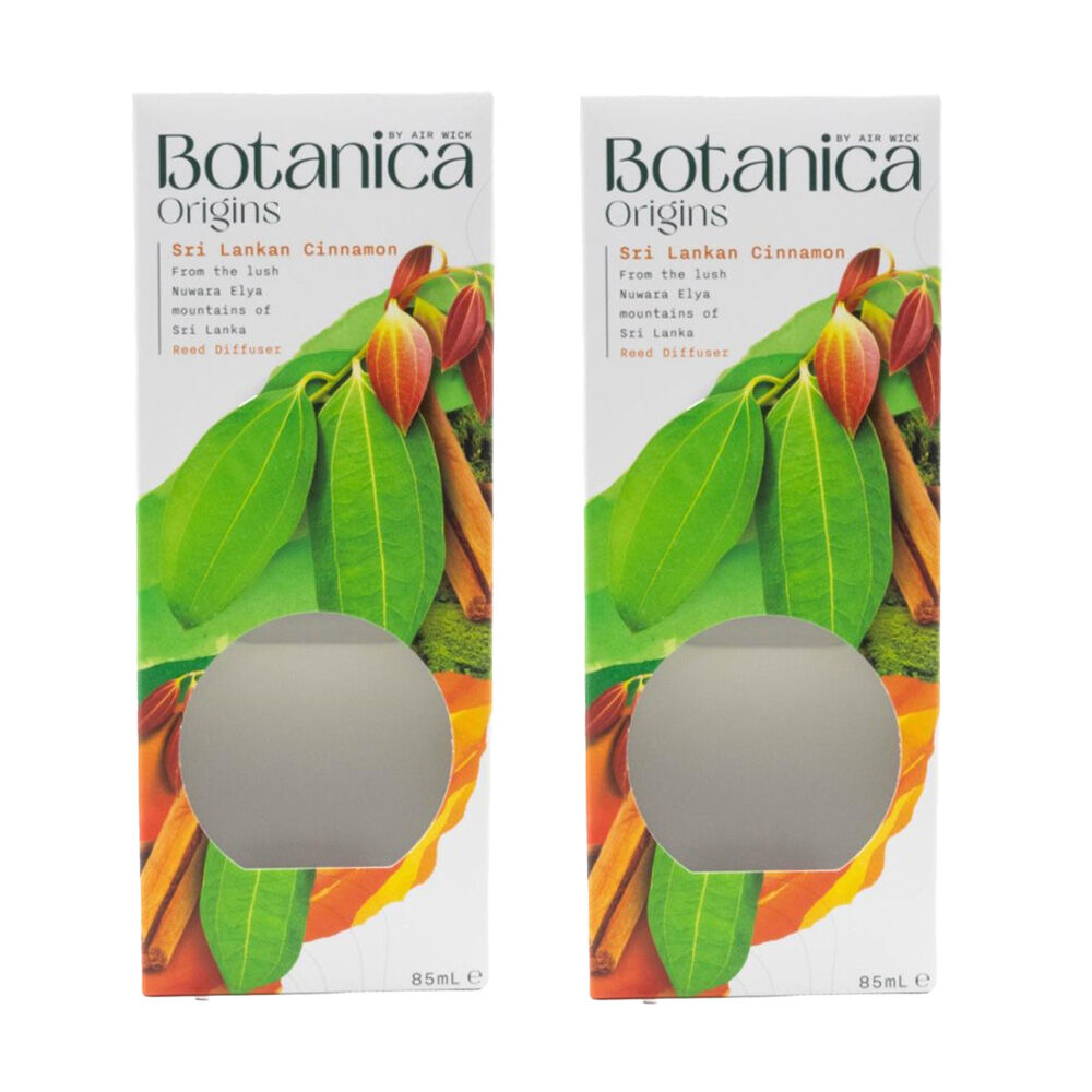 Air Wick Botanica Origins Reed Diffuser 85ml Sri Lankan Cinnamon (2 Pack)