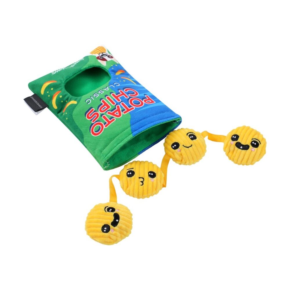 Paws and Claws 20x14.5x5cm Snack Surprise Potato Chips Plush Dog Pet Toy — image 2