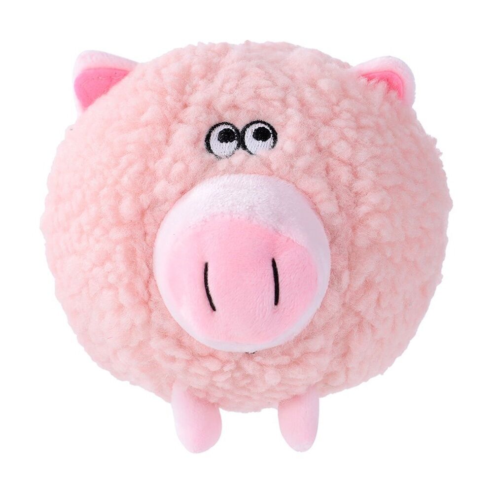 Paws and Claws Assorted Plush Round Animal Squeaky Dog Pet Toy 18x18x18cm — image 3