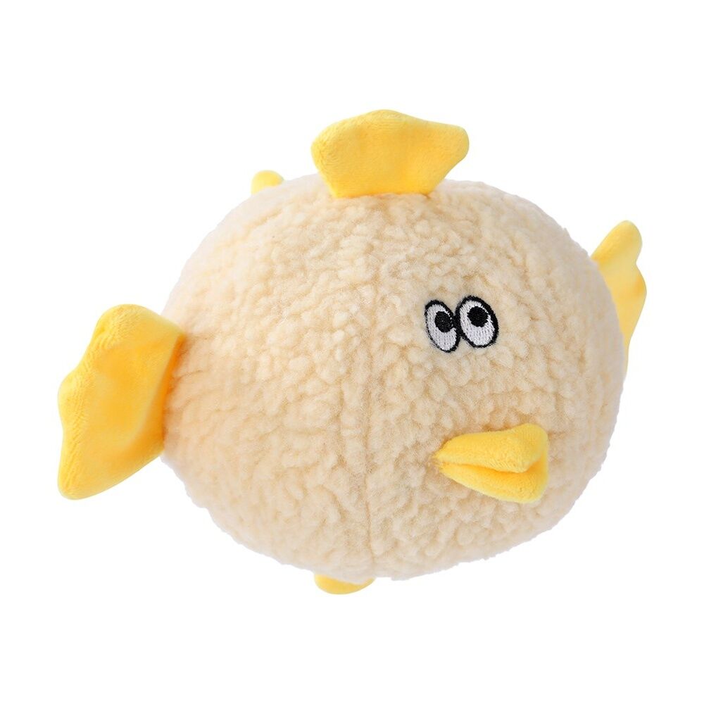 Paws and Claws Plush Round Animal Squeaky Dog Pet Toy 18x18x18cm Assorted (6 Pack) — image 10