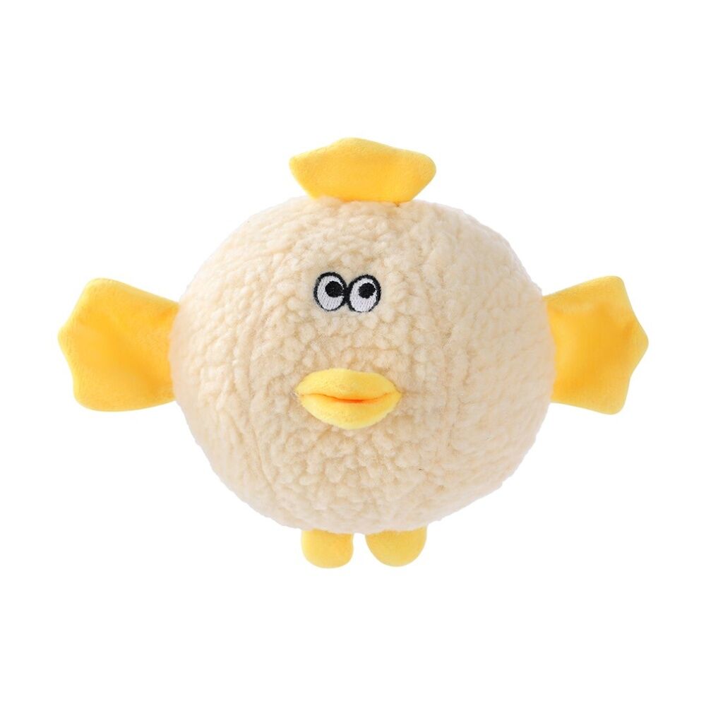 Paws and Claws Plush Round Animal Squeaky Dog Pet Toy 18x18x18cm Assorted (6 Pack) — image 8